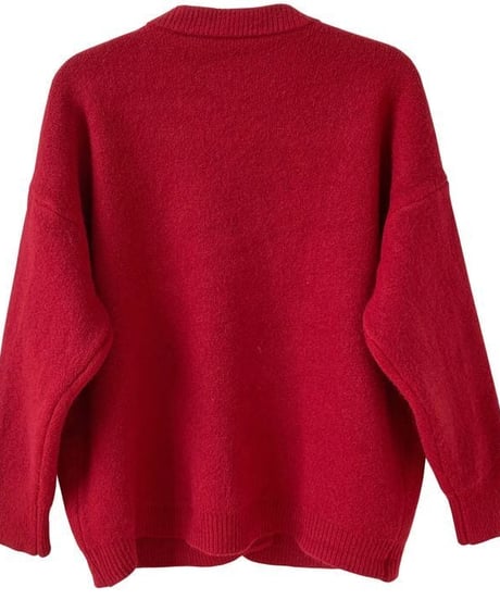 jewel button knit cardigan /4color　IR1565