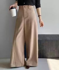 center stitch wide pants /3color　　IR1626