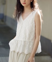 crochet peplum tops　　IR1444