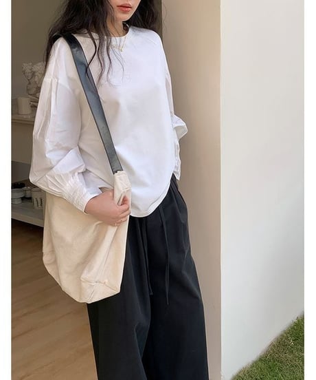tucked sleeve pullover　　IR1658