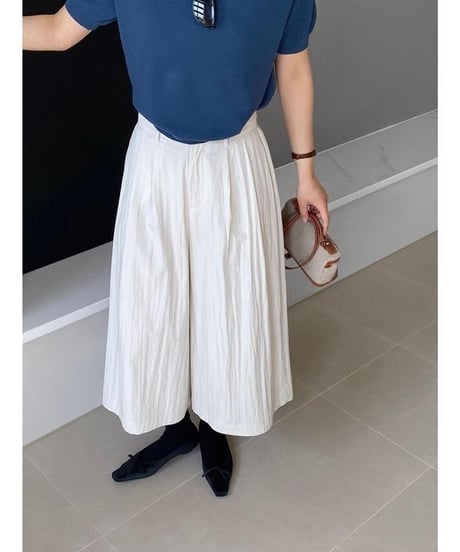 high waist wide pants  /2color　　IR1616