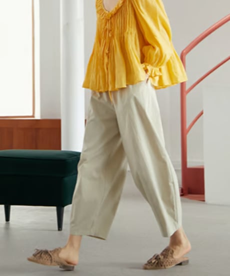 cotton cocoon pants　　IR1358