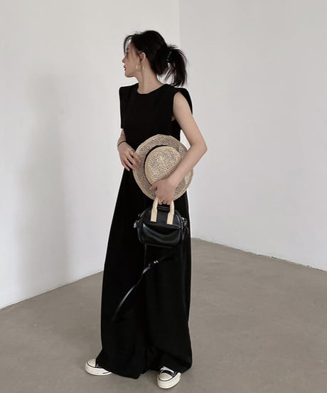 square sleeve jumpsuit　　IR1373