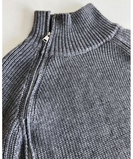side zipper knit tops　　IR1514