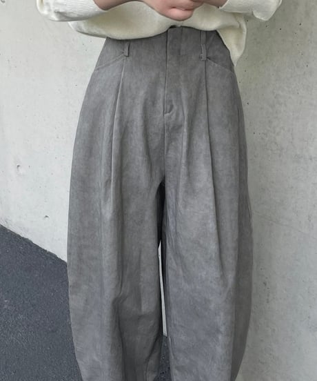 high waist wide tuck pants /2color　IR1581