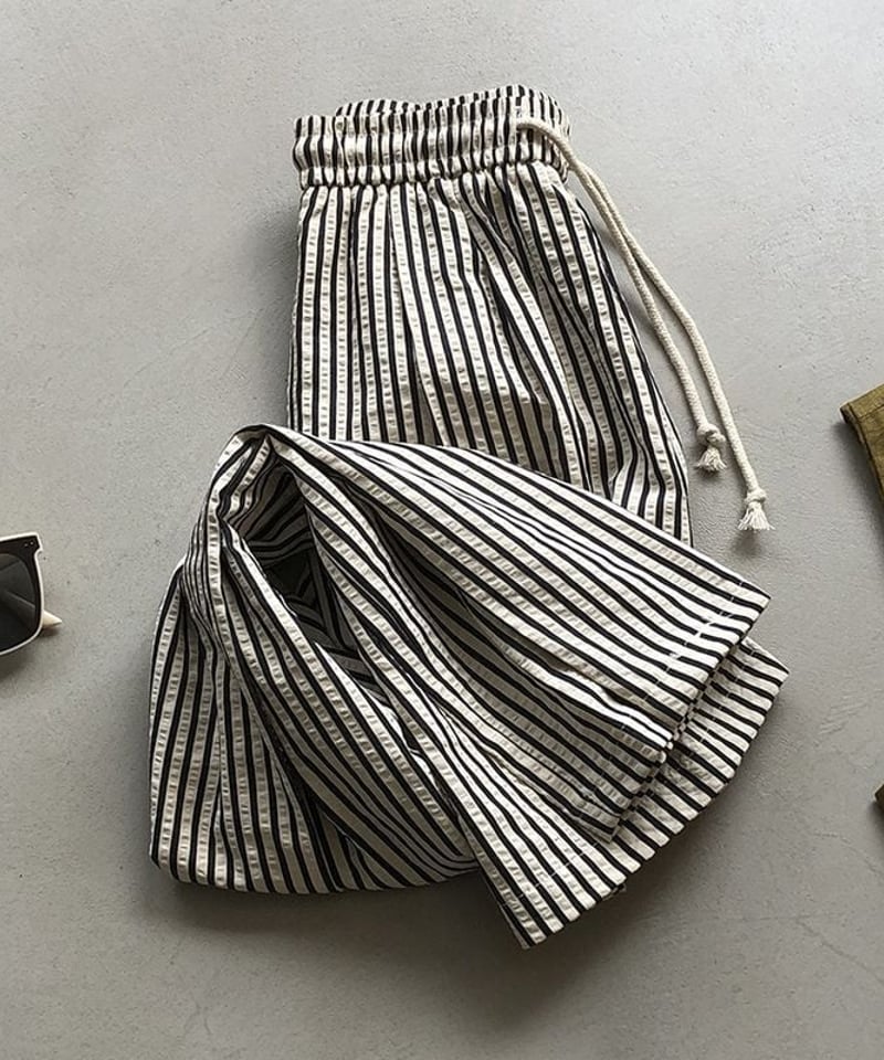 stripe wide-leg pants IR1431 | irumoon