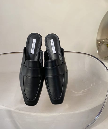 square toe flat loafers mules　　IR1364