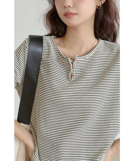 half placket border tops　　IR1528