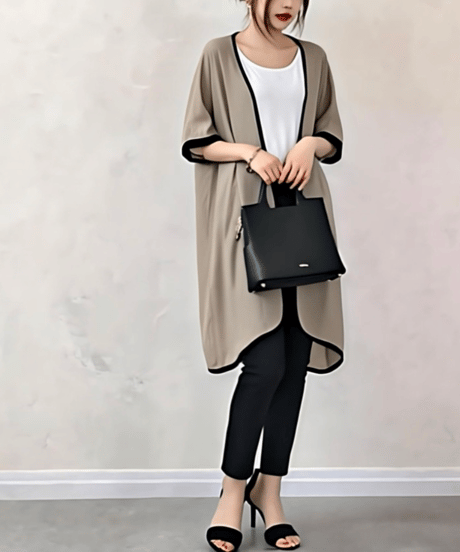 drape long cardigan /3color　　IR1679