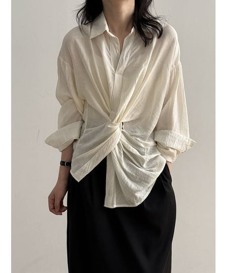 twist accent shirt /2color　　IR1663