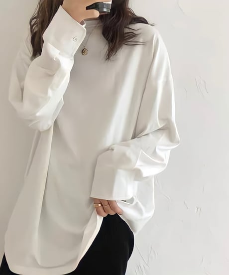 round neck cuff sleeve pullover　　IR1484
