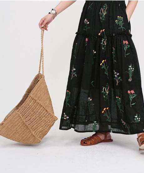 flower embroidery one piece　　IR1453