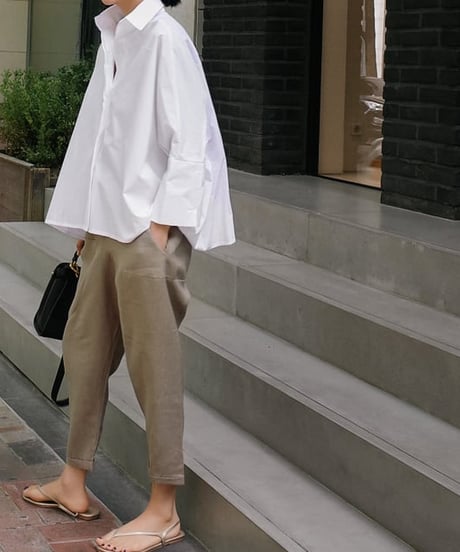 loose silhouette shirt　　IR1606