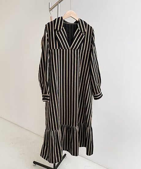 v-neck stripe one piece　　IR1493
