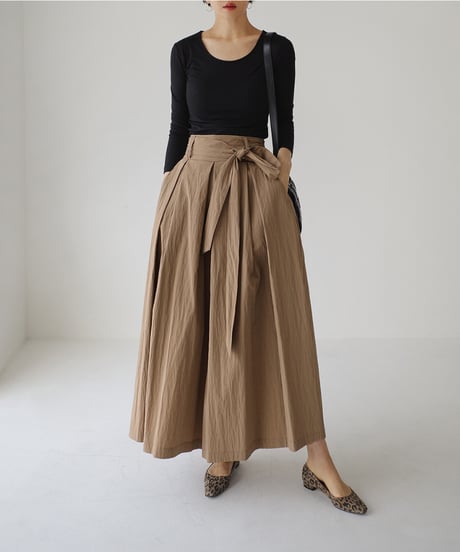 waist ribbon skirt pants　　IR1467