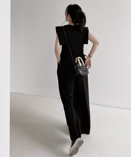 square sleeve jumpsuit　　IR1373
