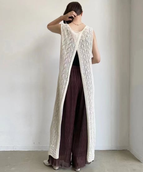 crochet cami one piece　IR1380