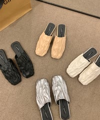 shirring flat sandals　　IR1367