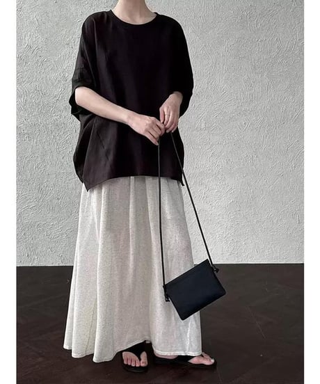 soft curve dolman pullover /2color　　IR1671