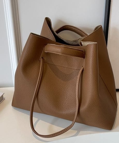 square tote shoulder bag+pouch set　　IR1598