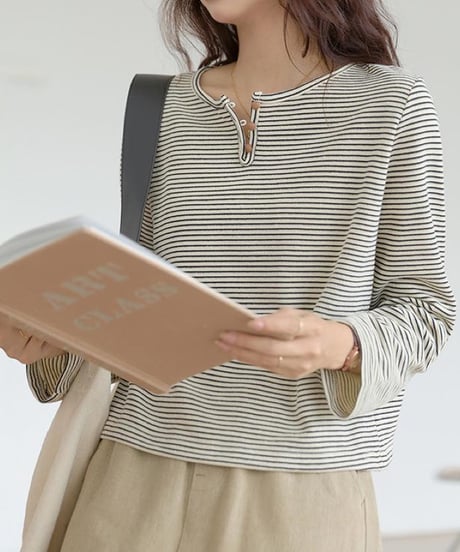 half placket border tops　　IR1528