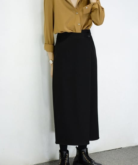 wrap design pencil skirt　　IR1576