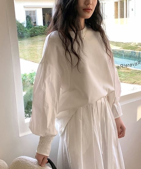 tucked sleeve pullover　　IR1658