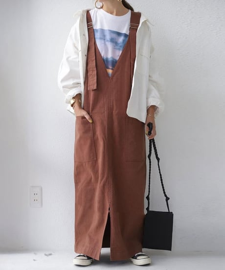 loose overalls skirt /3color　　IR1579