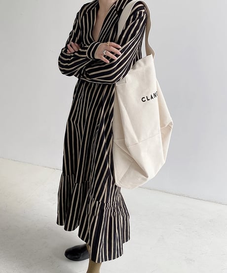 v-neck stripe one piece　　IR1493
