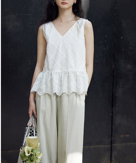 crochet peplum tops　　IR1444