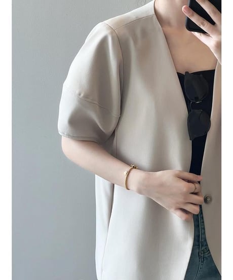 short puff sleeve jacket  /2color　　IR1615