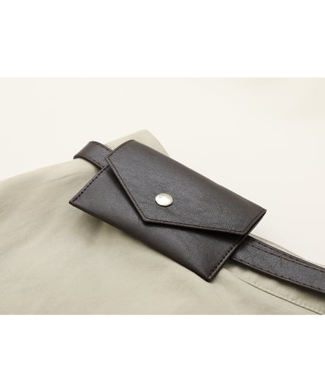 asymmetry cross wide pants + belt set/3color　IR1574