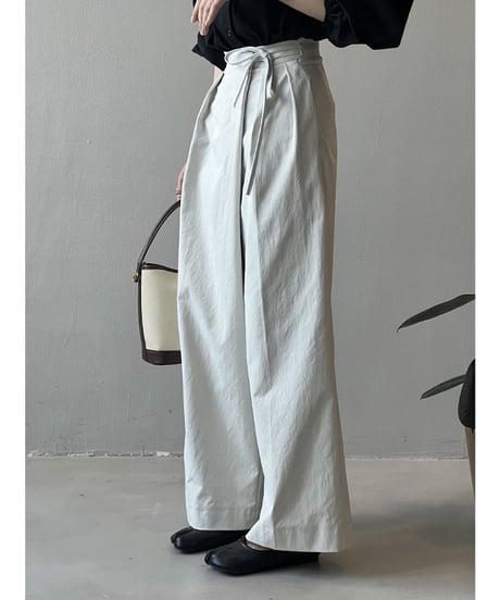 wide leg tuck pants /3color　　IR1611