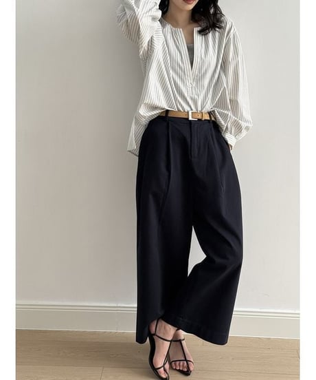 skipper shirt & camisole layered set /3color　　IR1653
