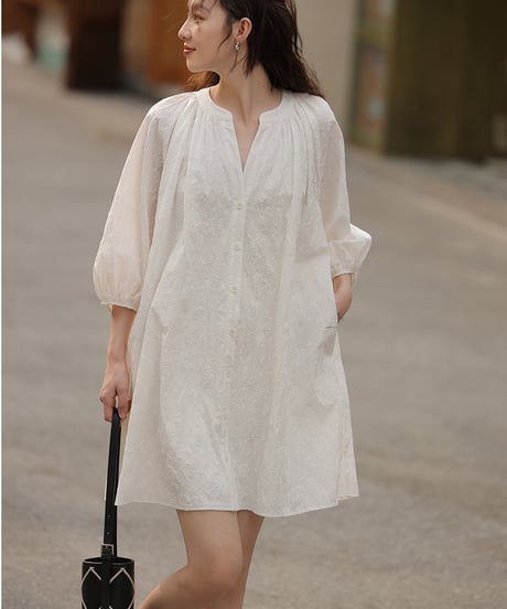 round neck shirt one piece　　IR1438