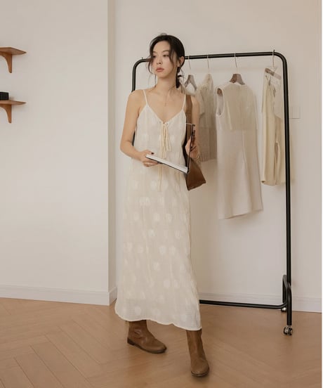 jacquard suspender dress　　IR1332