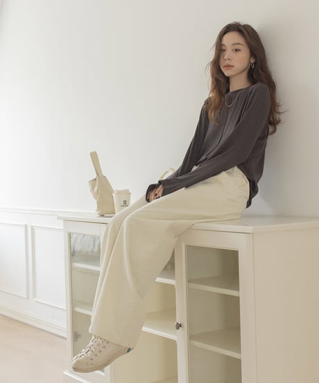 corduroy cotton casual pants /2color　IR1584