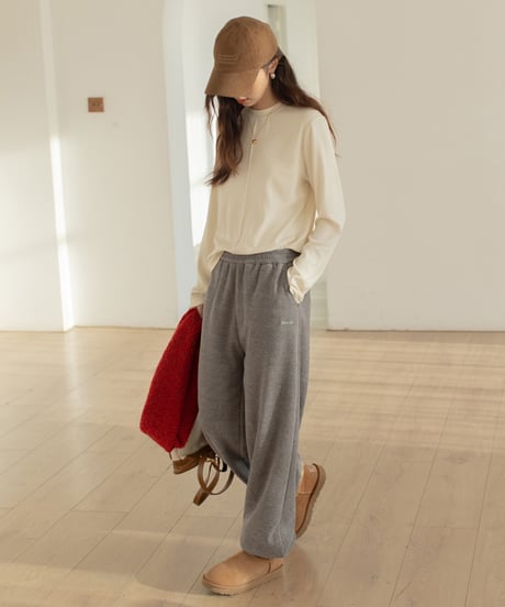 center seam basic long T-shirt /3color　IR1571