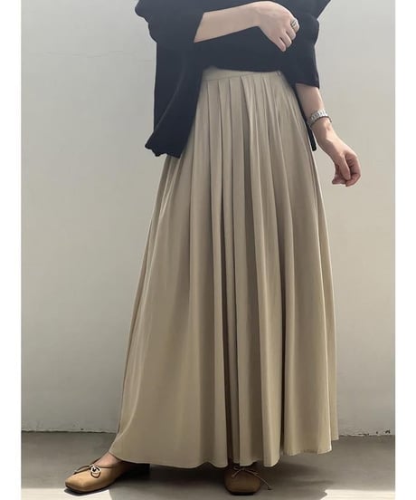 French retro pleated long skirt　　IR1527