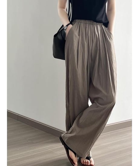 draped wide pants /4color　IR1623
