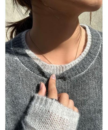 layered design knit tops /2color　　IR1506