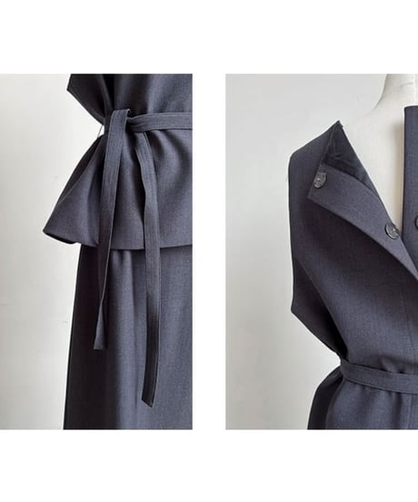 design vest & skirt setup /2color　　IR1633