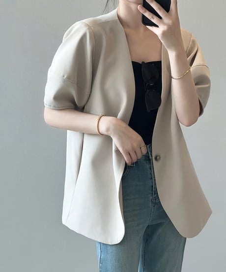short puff sleeve jacket  /2color　　IR1615