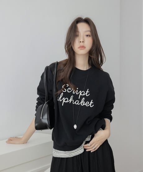 cotton embroidered sweatshirt　　IR1495