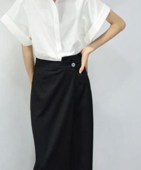wrap design pencil skirt　　IR1576