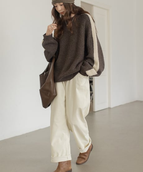 corduroy cotton casual pants /2color　IR1584