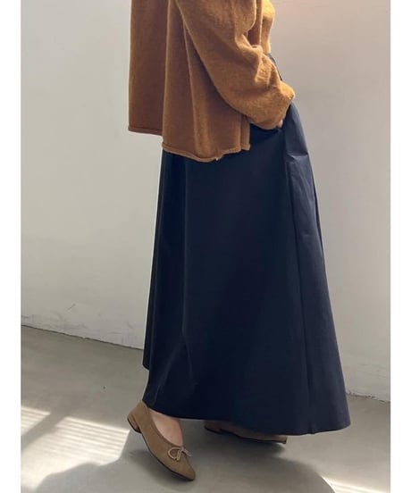 high waist pleated A-line skirt　　IR1524