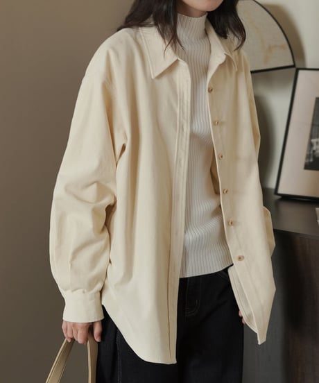 corduroy loose shirt　　IR1572