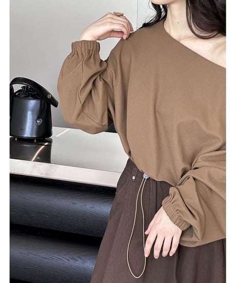 drawstring hem top　　IR1511