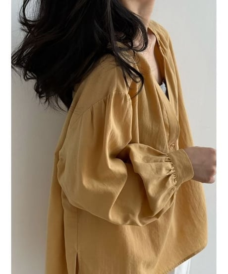 skipper shirt & camisole layered set /3color　　IR1653